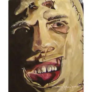 Leatherface 11"x14" signed Fine Art Print Texas Chainsaw Massacre Vintage 70s horror Cult Classic Mask