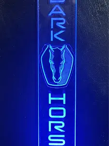 Custom LED Acrylic Ford Mustang Dark Horse Hood Prop