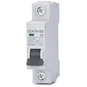 AC Miniature Circuit Breaker, 16 Amp 120V/240V 1 Pole DIN Rail Mount Circuit Breaker, Thermal Magnetic Trip, Solar AC Disconnect Switch MCB C16