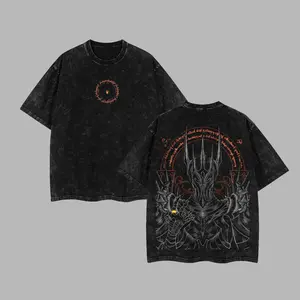 The Dark Lord Sauron - Lord of the Rings  Retro Unisex Acid Washed Hoodie,T-shirt, Movie  Clothes Cotton designer shirts Movie Shirt, graphic tees, men gifts, ,Graphic Streetwear T-shirt Crew Neck Graphic T-Shirt