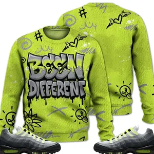 Max 95 OG Big Bubble Neon Outfits Ugly Sweater, Drip Been Different Streetwear Unisex Sneaker Matching Shirts