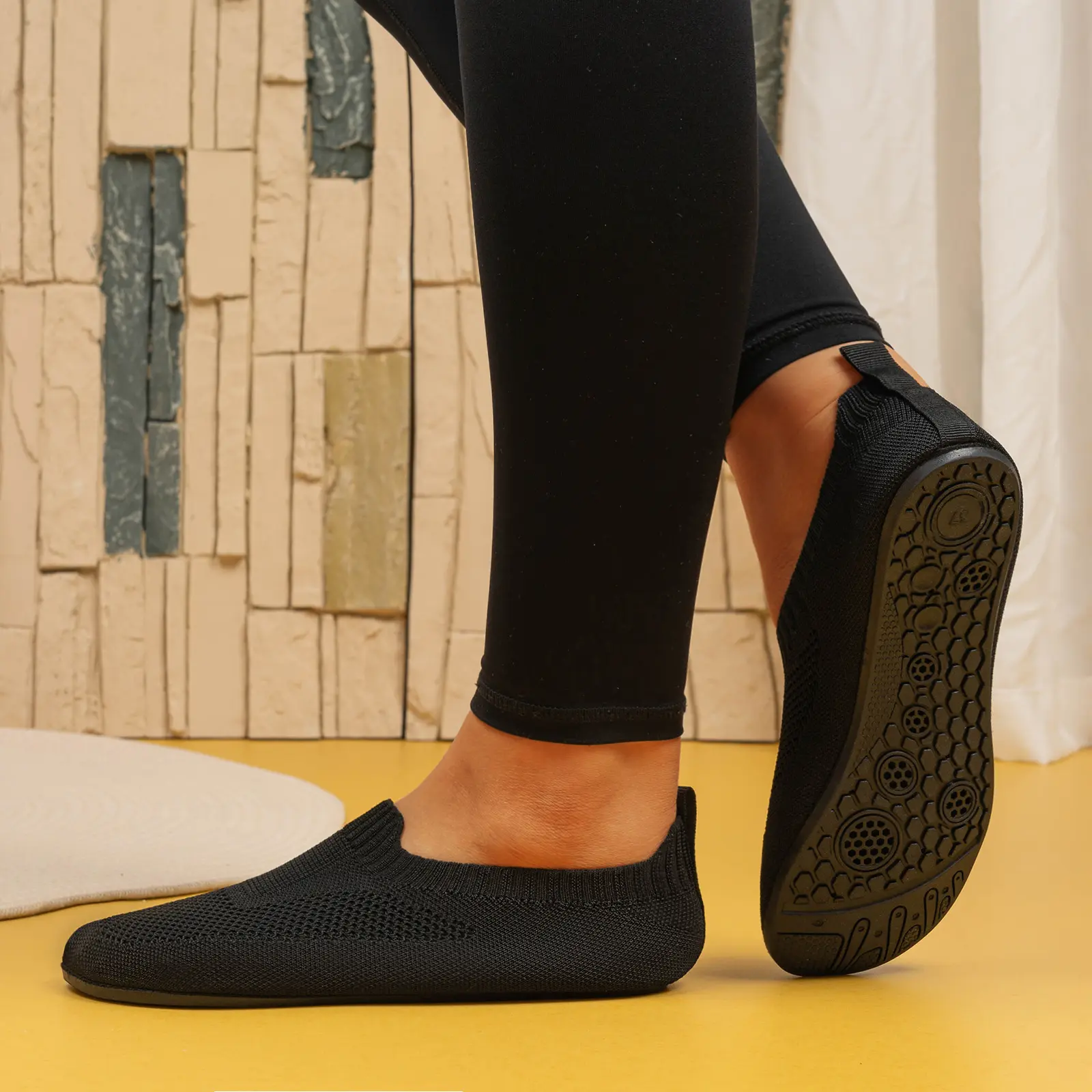 Men & Women Barefoot Slippers – Soft Non-Slip Home Shoes, Indoor Slippers Cozy Home Shoes Yoga Sock Slippers (Multiple Colors).1339/CS1339.