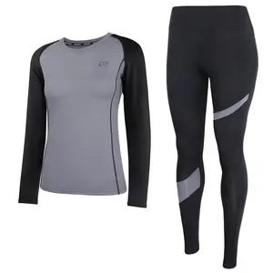 Women's Thermal Underwear Set - Fleece Lined Base Layer Top & Bottom for Skiing, Cold Weather Long Johns Winter Thermal Set, Soft Brushed Interior