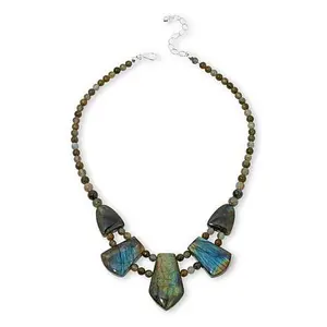 Mine Finds by Jay King Sterling Silver Madagascar Labradorite 18" Necklace