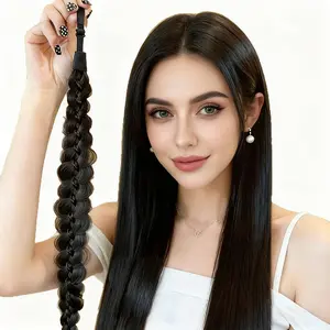 1pc new magnetic wig braid headband, women's fashionable adjustable fishbone braid headband, simple women's wig headband, suitable for daily and casual wear