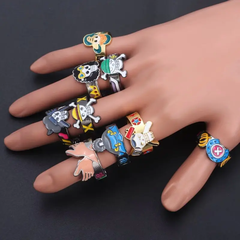 Pirate characters Anime Themed Adjustable Ring