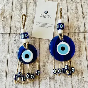 Turkey Devil's Eye Blue Glass Pendant Charm - Sports & Outdoor Wristband Ornaments, Home & Car Decoration