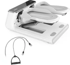 Mini Stepper for Home Workout with Resistance Bands & LCD Display - 300LB Capacity, Quiet Stair Climber Machine for Small Spaces, Cardio & Fat Burning