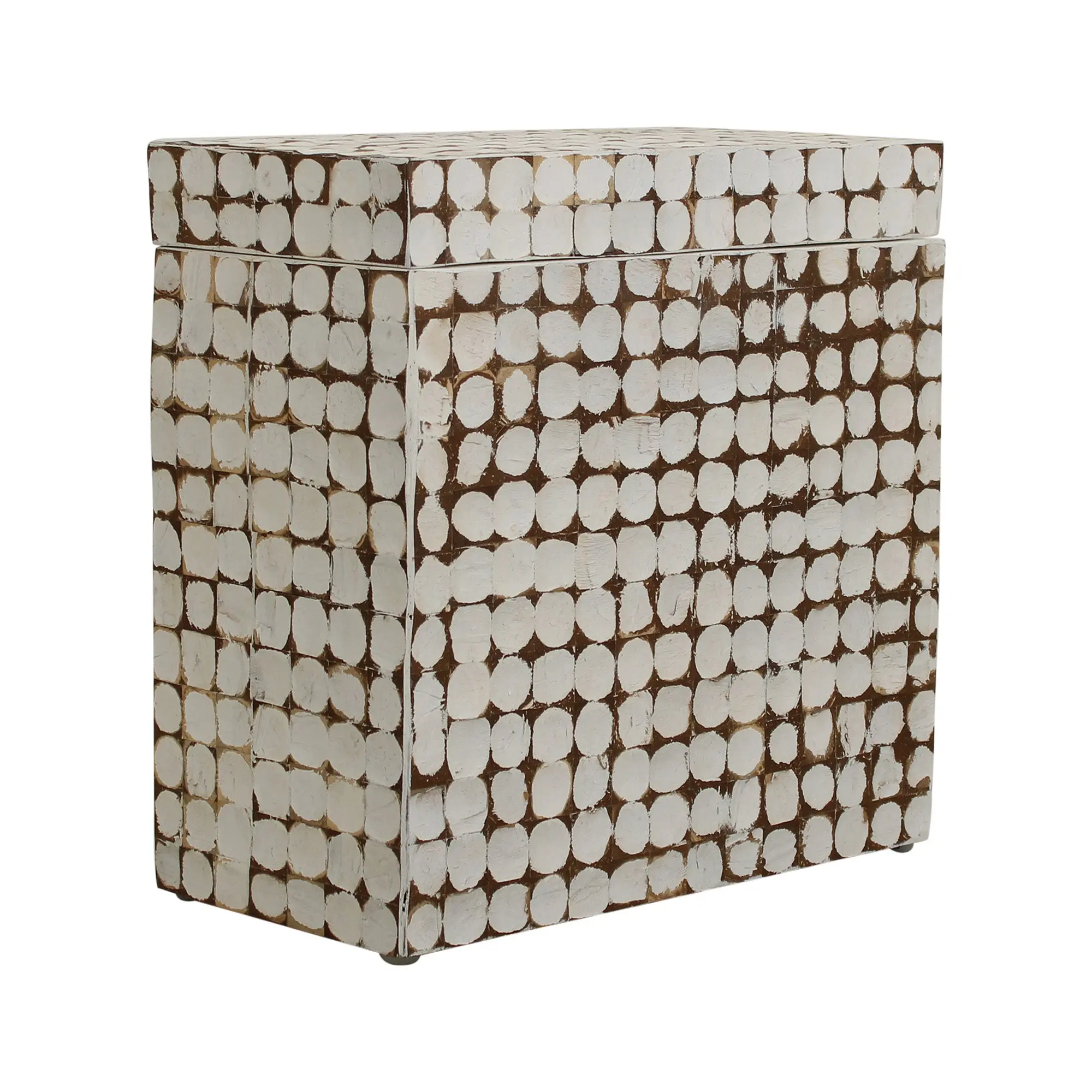 Juliette Square Recycled Coconut Shell Storage Accent Table