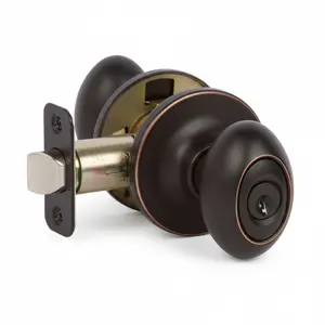 Somerset Keyed Entry Door Knob, Oil Rubbed Bronze