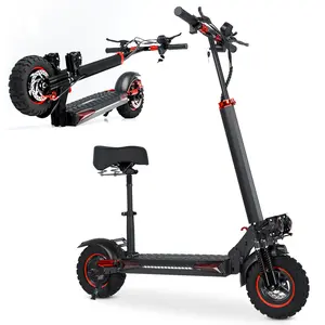 Electric scooter，34MPH，1200Wmaximum motor，34 miles of range，11-inch pneumatic tires,double suspension, maximum load capacity 330 pounds,adult commuting electric scooter Portable Folding