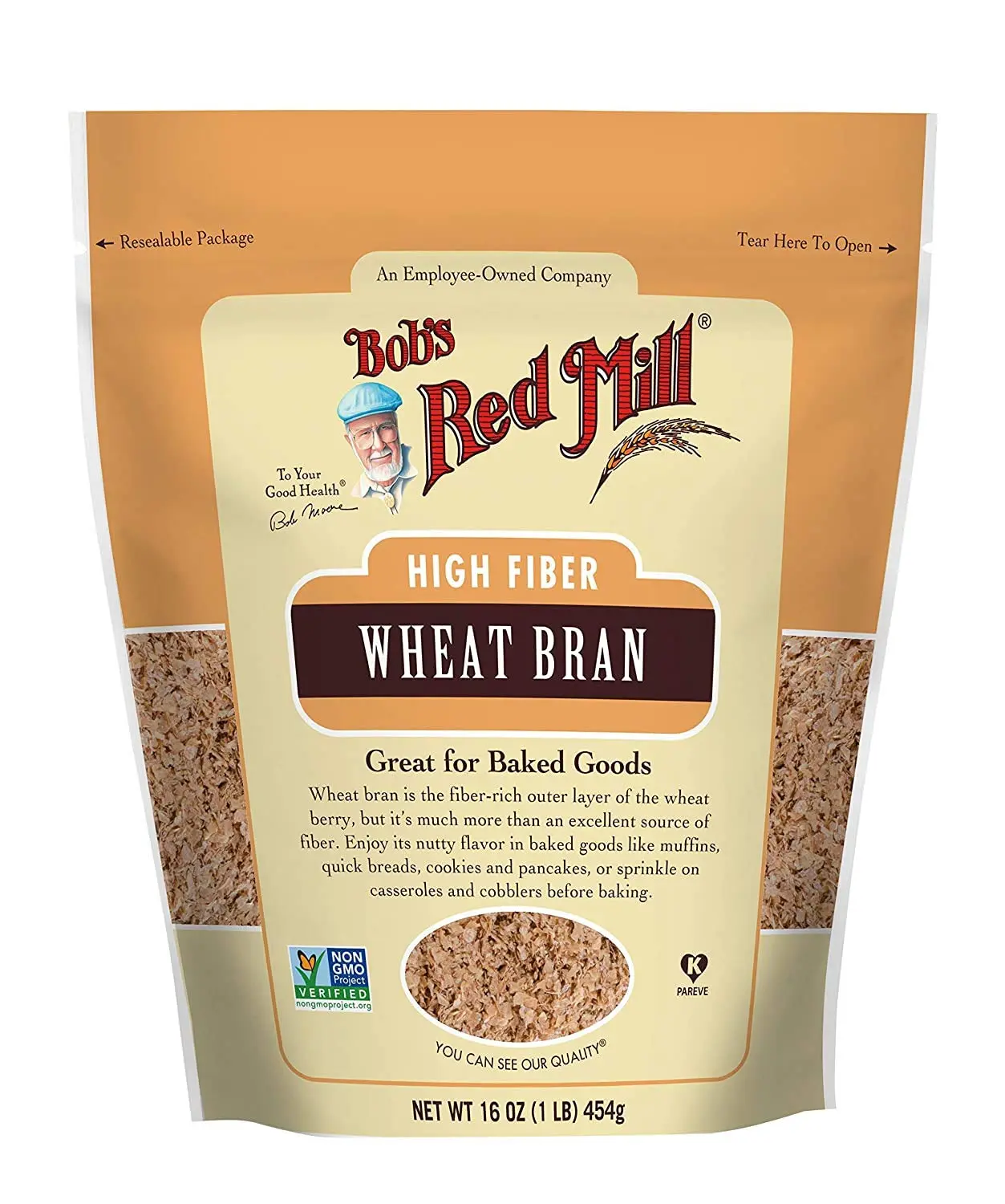 Bob's Red Mill High Fiber Wheat Bran, 16 OZ
