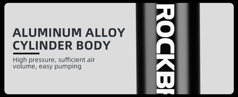 ROCKBROS Mini Bike Pump with Multitool, Portable Bicycle Tire Pump for Road & MTB Bike, 80PSI High-Pressure Performance