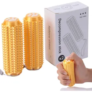 2PCS Little Ouchies Fidget with Cat Dog Paw Button, Sensory Pain Stim Fidget Toys for Adults & Teens, Anxiety and Stress Relief Items, Spiky Grippy Stim Tool, Portable ADHD Autism Fidget Clicker