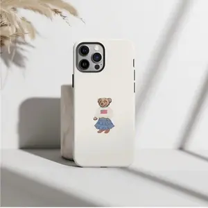 Sweater Girl Bear Tough Phone Case, iPhone 16 15 14 13 12 11