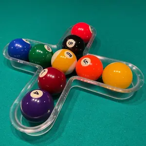 Conquer the Cross Billiards Challenge Game Rack (CLEAR) and Gaming Instructions