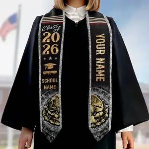 Custom Mexican Graduation Stole: Name, School & Class of 2026
