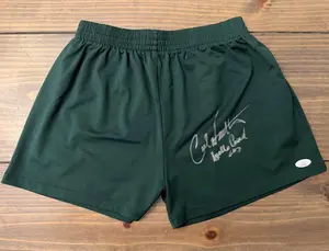 🥊 Carl Weathers Autographed Apollo Creed Boxing Trunks – “There Is No Tomorrow” Training Scene