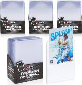 BCW 3x4 Topload Card Holder - Standard - 100ct | Rigid PVC Trading Card Protection for Baseball Cards, Football Cards, and Trading Cards Like Pokémon and MTG | Holds Cards Up to 20pts