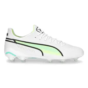 PUMA Womens King Ultimate Firm GroundArtificial Ground Soccer Cleats Cleated, Firm Ground, Turf - White