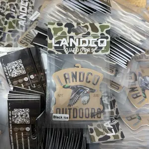 Mallard Design Air Fresheners - Black Ice Vanilla or Scandalwood Strong Scented Car Air Freshener