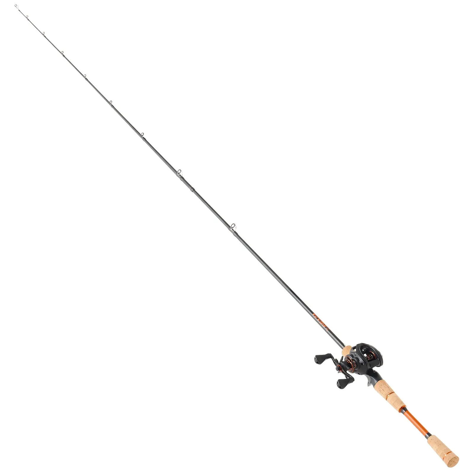VEVOR Baitcasting Fishing Rod and Reel Combo, IM7 Carbon Fiber Rods & Reels Set, 7 ft/2.1 m Medium-Heavy Freshwater Bass Pole, 7+1 BB System, 7.0:1 Gear Ratio, 0.66 lbs/0.30 kg Ceramic Component, Magnetic Brake, Left/Right Hand, 83.86 x 5.12 x 3.94 inch