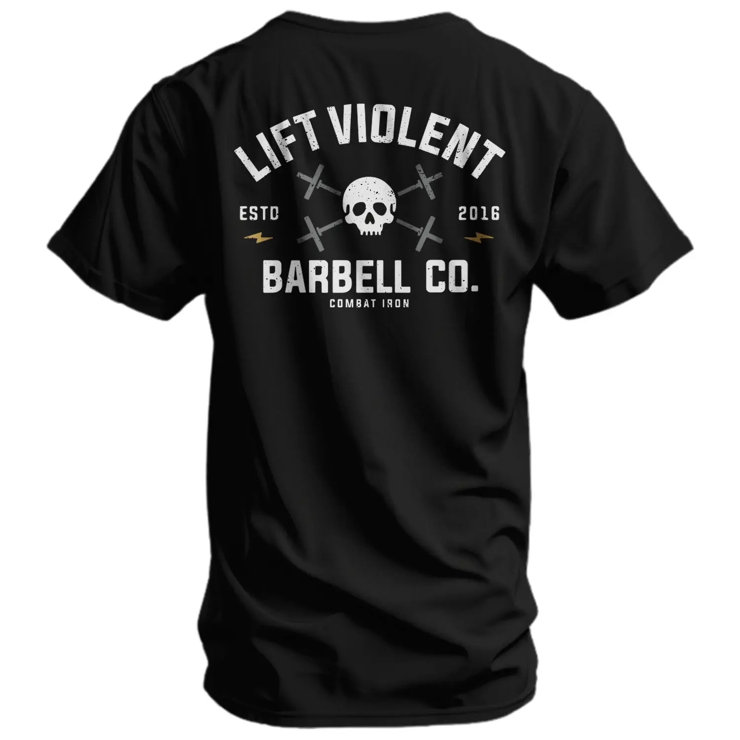 Men's Athletic Fit Graphic T-Shirt, Durable Cotton Blend with No-Sag Collar for Gym, Training & Daily Wear, Sporty Chic