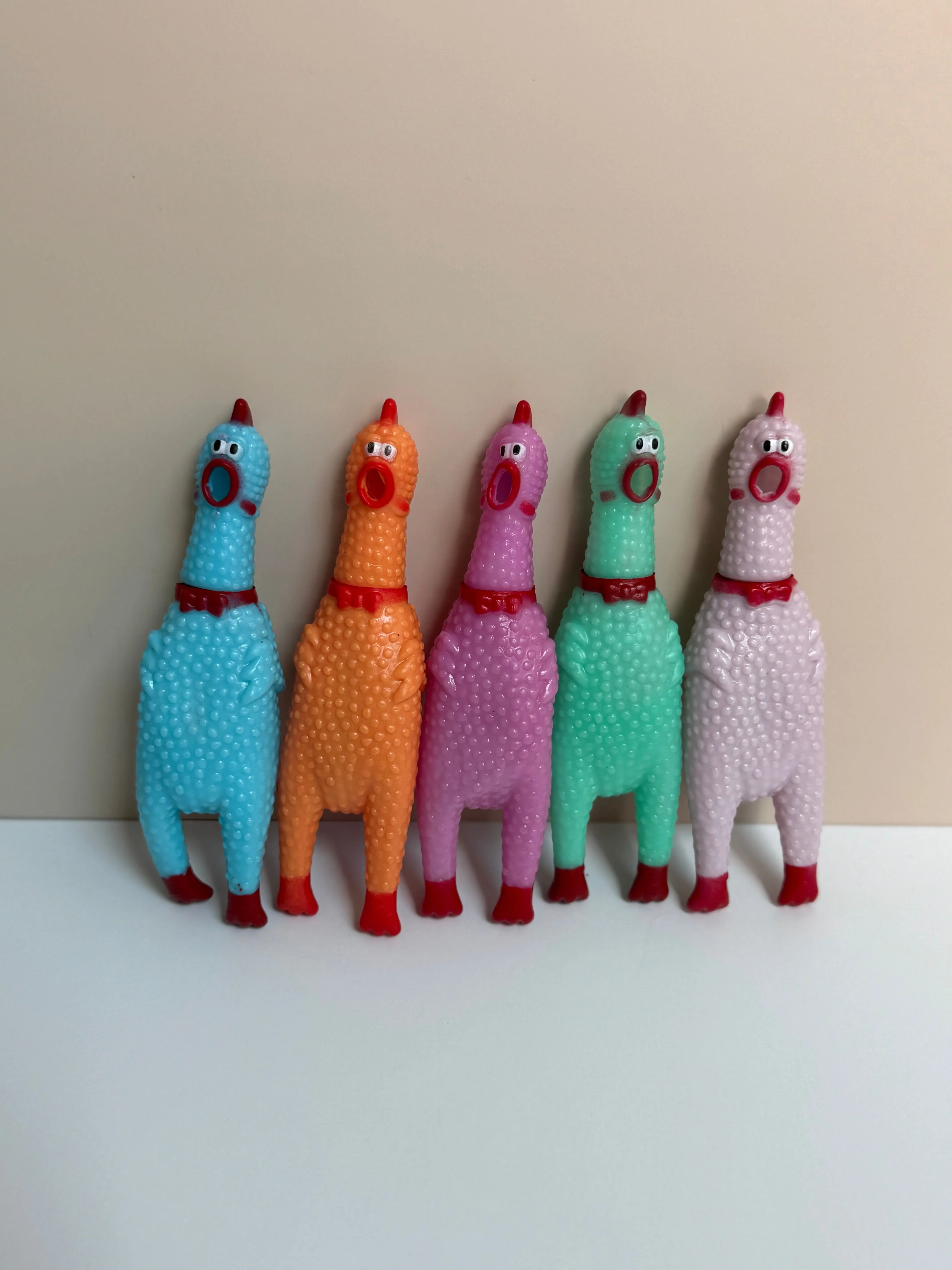 Pastel Rubber Chickens (5-pack) Pastel Rubber Chickens (5-pack)