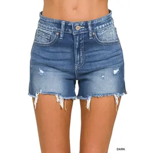 Cadillac Slit Denim Shorts
