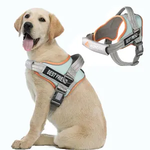 【#DealsForYouDays】No Pull Dog Harness Straps, Safety Harnesses for Dogs – Soft Padded Service Vest, Reflective, Adjustable, Easy On & Off – Ideal for Walking & Training, Fits Small, Medium & Large Dogs