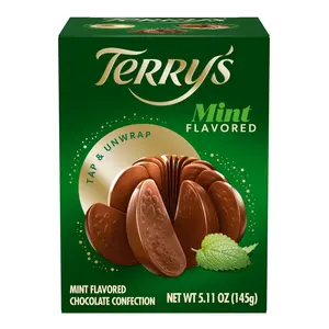 Terry's Mint Flavored Chocolate Confection - 1pk - 145g - Premium European Chocolate - Individual Serve - Perfect for Chocolate Lovers