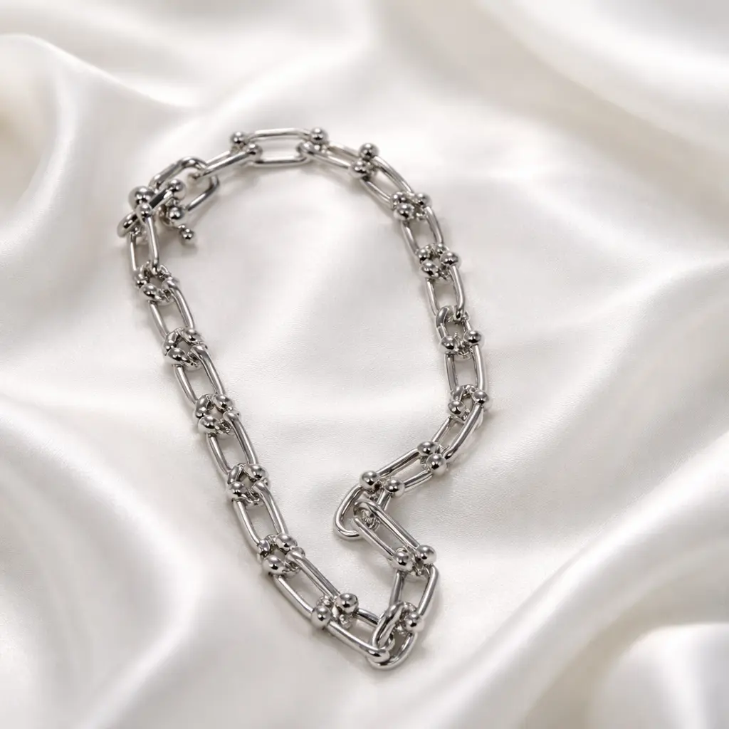 925 Silver Bracelet 7.5  cm Length