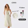 Cider Boho Lace Panel Midi Dress for Beach Vacation, Elegant A-Line Cami Dresses, Ladies Casual Sundress, Spring Birthday Outfits, Lady Gown