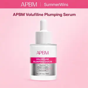 APBM Volufiline Plumping Facial Serum, 5% Volufiline + 3% Niacinamide + 1% Multi-Peptide, Volume Care for Fine Lines and Under-Eye, Radiant-Looking Skin | 30ml / 1.01 fl. oz. | (Pack of 1) Anti Aging Duo Lightweight