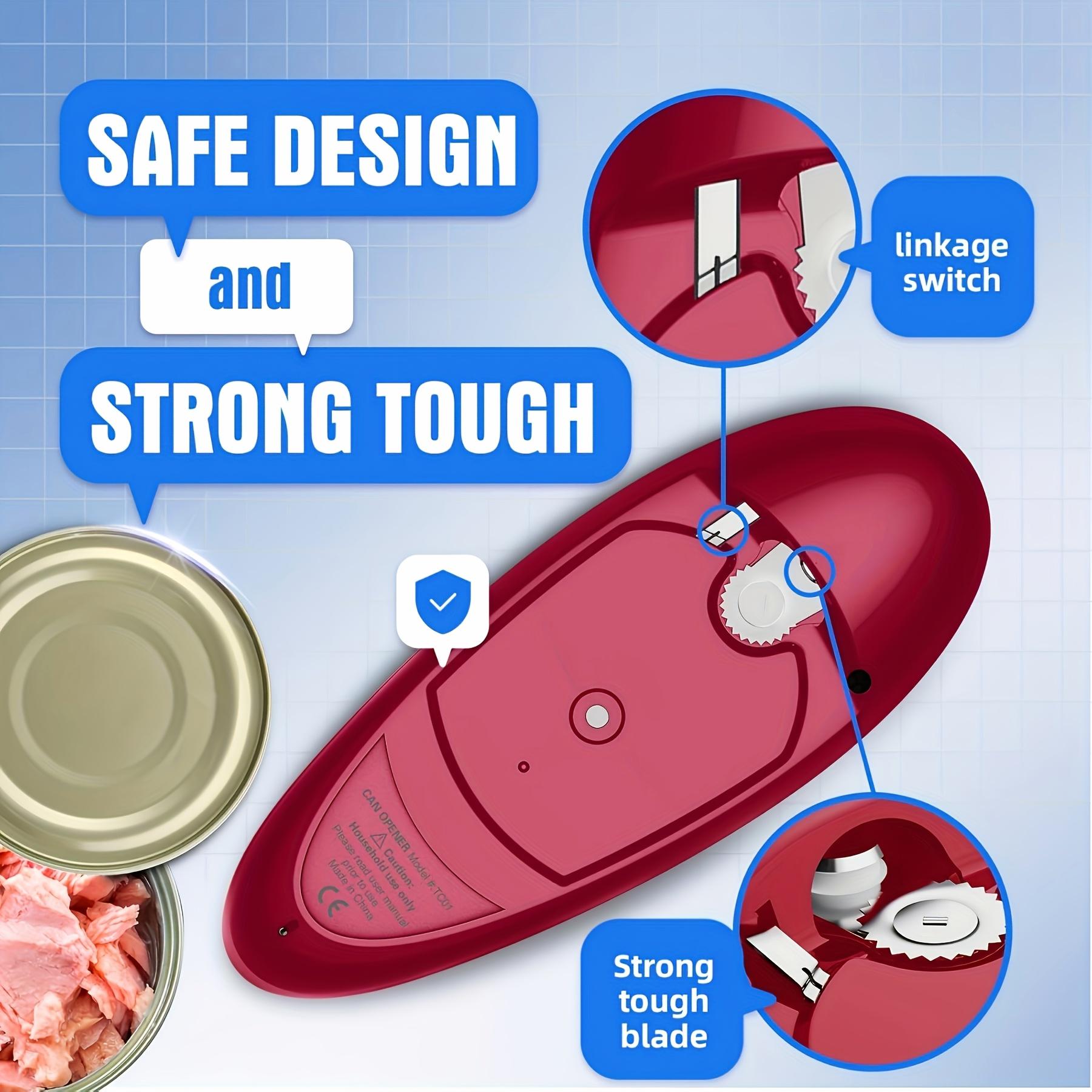 Automatic Electric Can Opener with a Single Touch, Designed for Seniors, Those with Arthritis, And Individuals with Limited Hand Mobility, Perfect for Use in The Kitchen Or While Camping, Making It an Excellent Easter Gift for Older Adults
