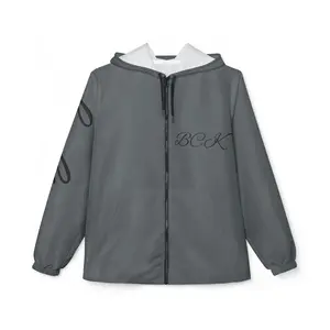 BCK streetwear Windbreaker Jacket — Vintage Cartoon Backprint, 'BCK' Accent (Believe. Conquer. Keep going)