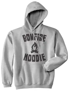 Bonfire Hoodie Funny Camping Outdoor Summer Vacation Unisex Sweater Hoodie Unisex Vintage Fashion Hoodies Funny Camping Pullover Novelty Sweatshirt Light Grey