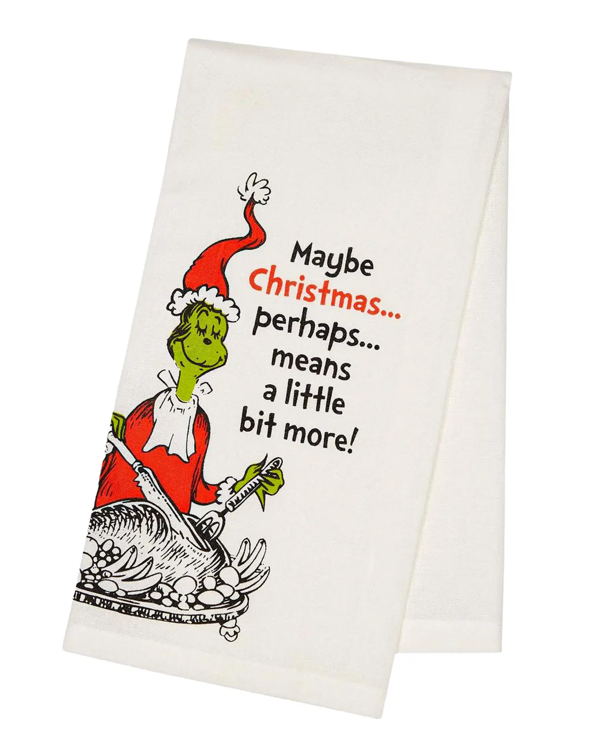 Dr. Seuss The Grinch Christmas Turkey Perhaps Means More Kitchen Dish Towel