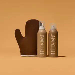The Essential Bundle - At Home Professional Self Tanning Kit includes a tanning mousse, mist, and tanning mitt The Essential Bundle - At Home Professional Self Tanning Kit includes a tanning mousse, mist, and tanning mitt