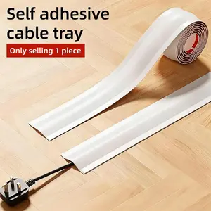 1 Roll 1 Meter/3 Meters Self-adhesive Cable Protection Tape，Self-Adhesive PVC Cable Protector，Flexible Cable Protector，Easy To Install， Suitable for Home Decoration