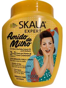 SKALA EXPERT Amido de Milho styling cream and leave-in-conditioner 35.2oz Haircare Moisturizing Shea