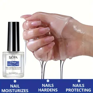 Sjopa 7 Days Nail Care Oil with Keratin Aloe Rosemary & Lavender Hypoallergenic Moisturizing for Dry Weak & Brittle Nails Daily Use to Strengthen Hydrate Nails with Long Lasting Shine 0.54oz Natural Nail Repair Treatment  gentle Nail crackle