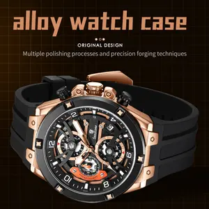 【Holiday Haul】: SOLLEN men’s sports chronograph watch with large dial date display, multifunction quartz movement, water-resistant silicone strap, luminous design—ideal gift for birthdays, boyfriend/husband, Valentine’s Day, weddings. Model 72