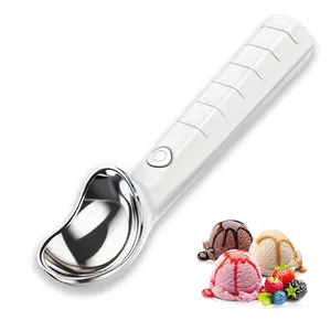 Heatable Ice Cream Spoon, Ice Cream Scoop, Rechargeable Electric Insulated Spoon with LED Display, Three-Temperature Settings, Ip67 Waterproof, 2oz Capacity