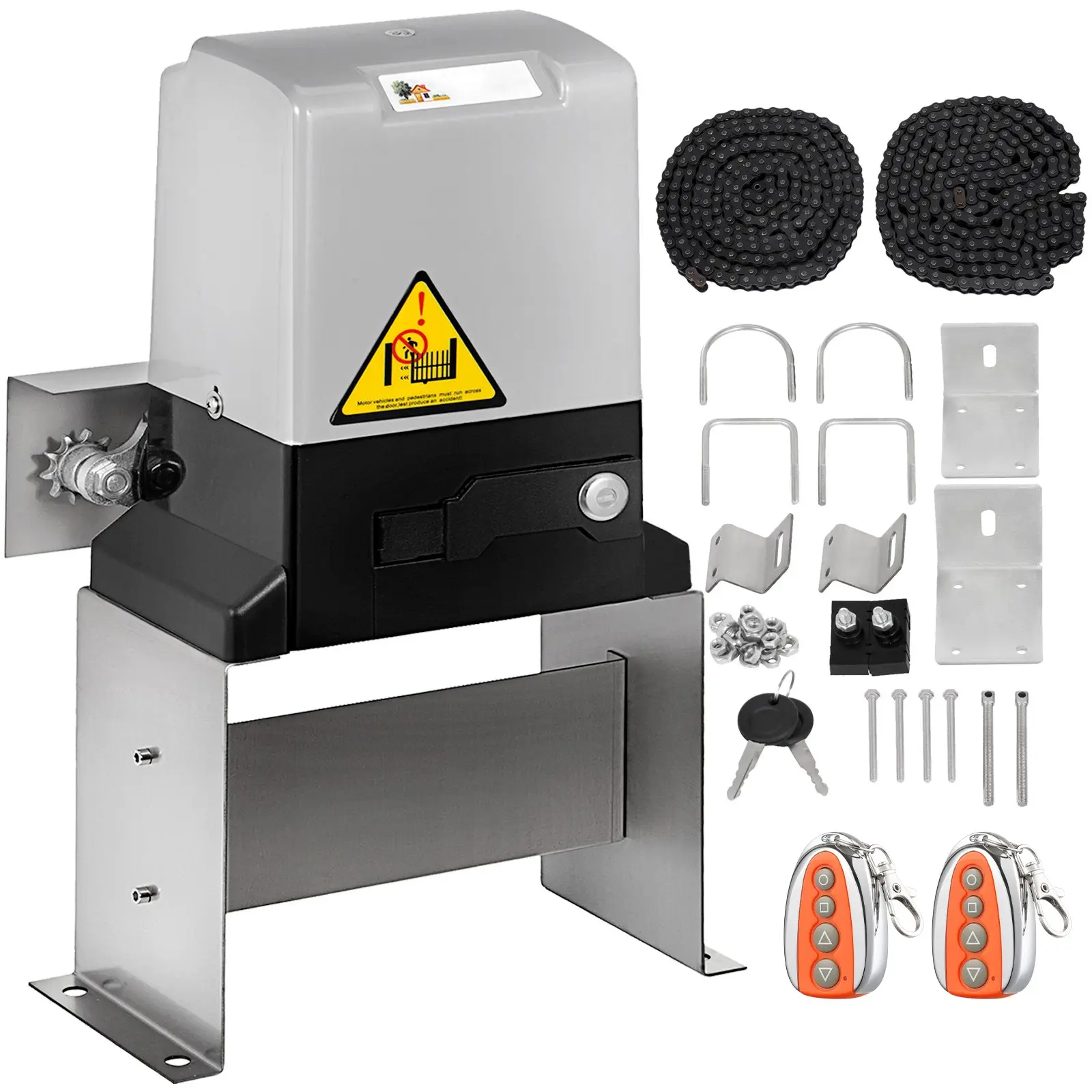【Summerfinds】 VEVOR Sliding Gate Opener AC600 1400Lbs with 2 Remote Controls Move Speed 43ft Per Min, Basic Model (1800Lbs)dealsforyoudays