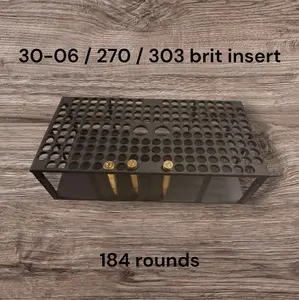 30-06 / 270 / 303 british ammo insert for 50 cal ammo can Boxes Organiser