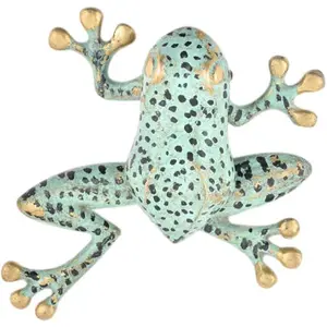 13.2cm Bronze Brass Frog Shape Door Knocker - Decorative Vintage Front Door Knocker for Home Entrance Decoration