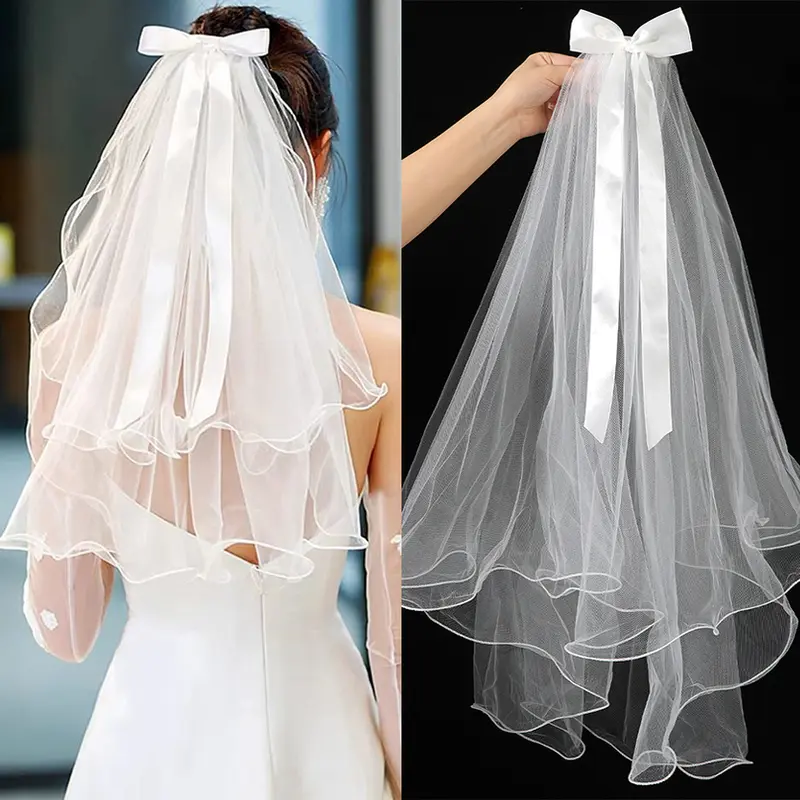pearl wedding veil - TikTok Shop display picture 1