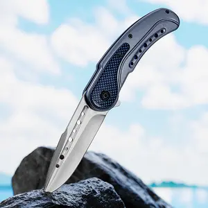 1 pcs of stainless steel and aluminum material, foldable lightweight EDC pocket knife for survival, camping and rescue Well Designed Blades