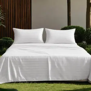 WVG 4-Piece Striped Brushed Microfiber Sheet Set - Bed Set with 16" Deep Pocket Fitted Sheets, Comfy, Breathable, Easy-Care, All-Season Bedding Gift for Summerwins
